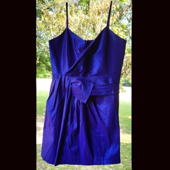 Calvin Klein, beautiful classy purple/blue dress size 14 - Picture 1 of 3